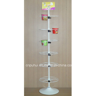 Metal Wire Floor Standing Snacks Display Stand (PHY1031F)