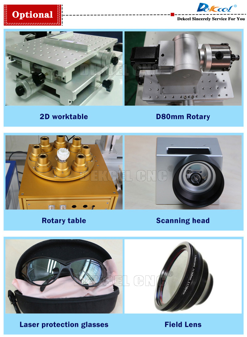 piezas opcionales de la m&aacute;quina de la etiqueta de pl&aacute;stico del laser del CNC