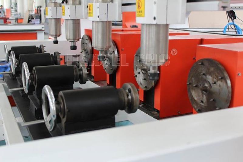 m&aacute;quina de grabado del cilindro con el sistema rotatorio