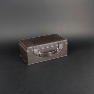 Wine Box Manufacturer PU leather luxury wooden wine box with accessories