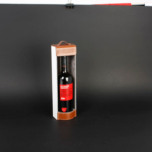 Wine Box Manufacturer pu leather bordeaux wine box