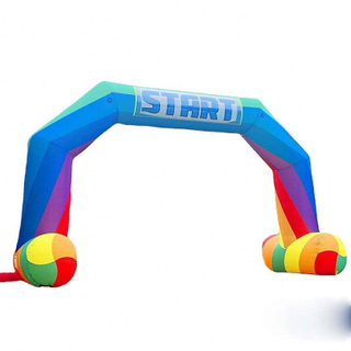 20ft Custom Inflatable Gate Arch with Customized Logos for Race Event and Sport