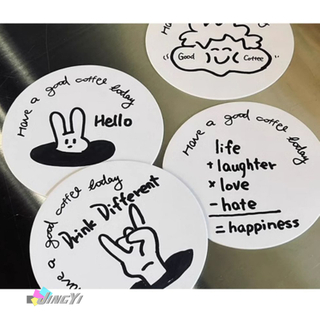 Custom Restaurant Round Absorbent Paper Bar