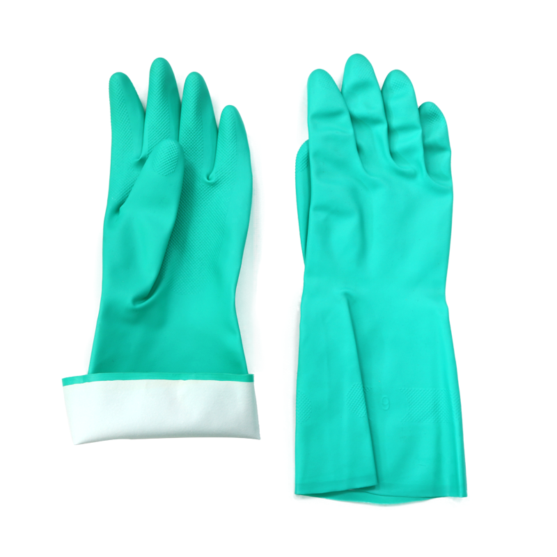 Oil Chemical Resistant Waterproof Industrial Nitrile Gloves
