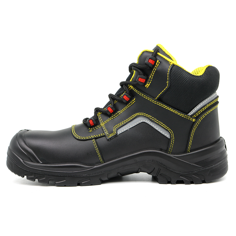 Non Slip Pu Sole Composite Toe Safety Shoes for Men Industrial