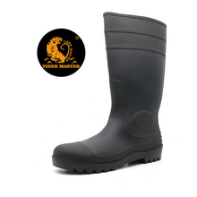 CE Anti Slip Steel Toe Mid Plate Pvc Safety Rain Boots