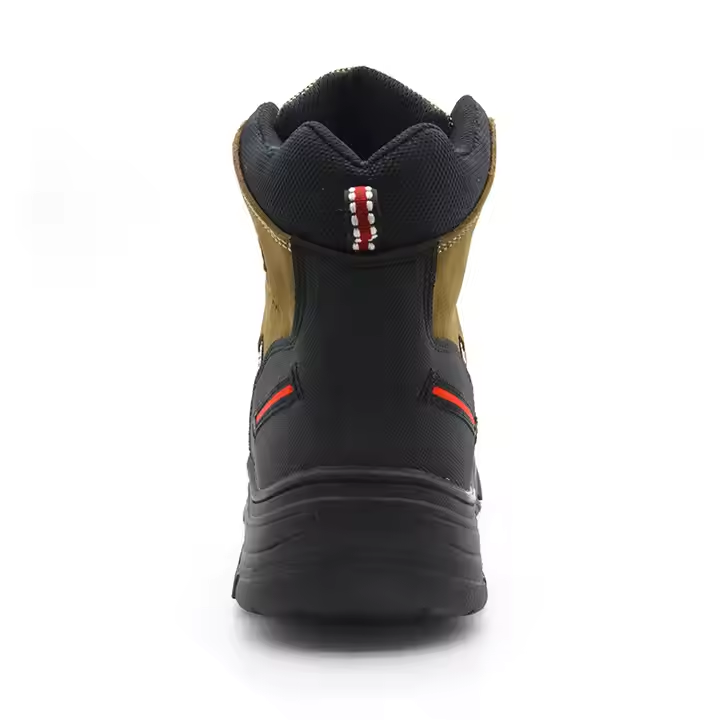 Genuine Leather Oil Industry Safety Boots with Steel Toe