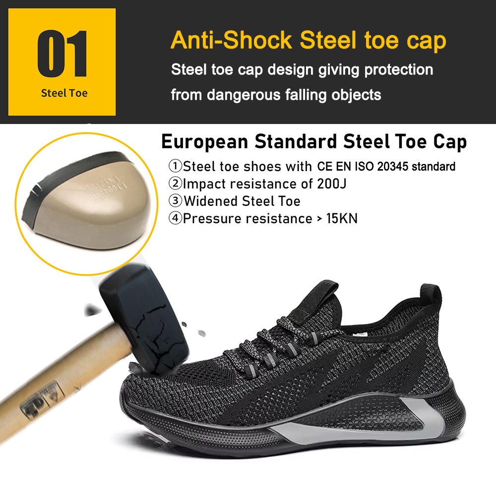 Steel Toe Puncture Proof Comfort Safety Shoes Sport