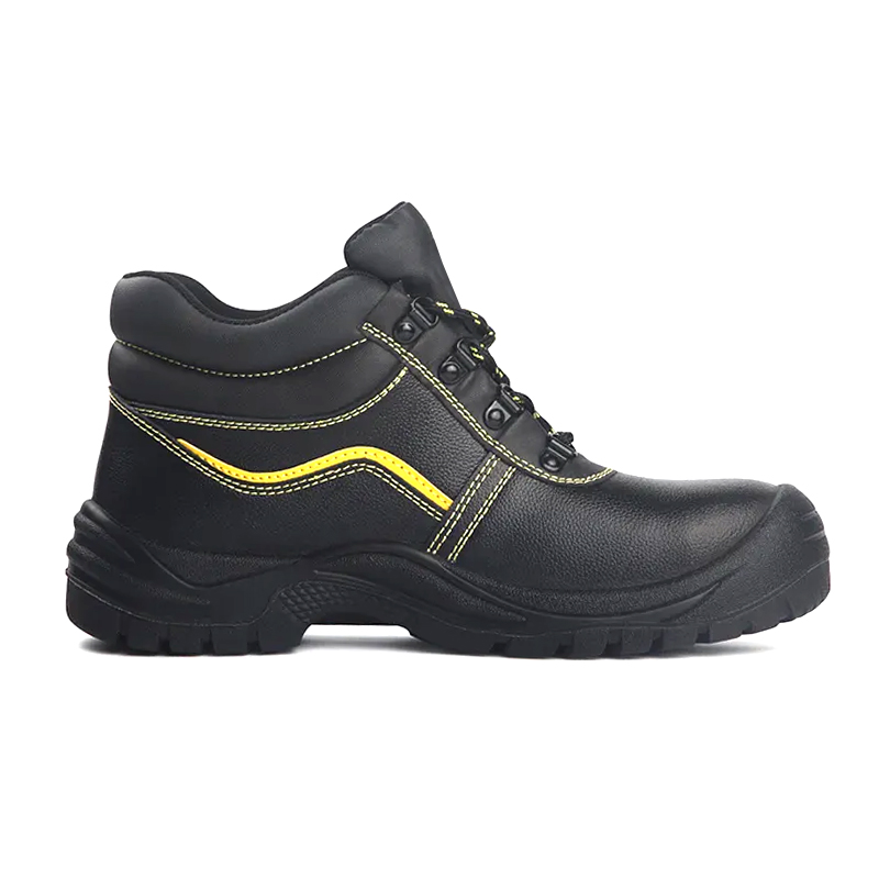 Anti Slip Black Leather Safety Shoes for Men Steel Toe S3 - Buy leather ...