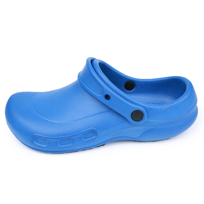 Blue Waterproof Anti-skid Soft EVA Kitchen Chef Shoes for Unisex