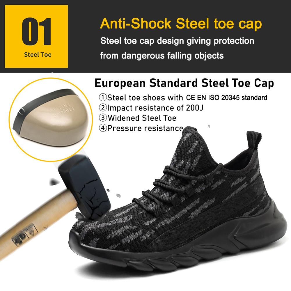 Steel Toe Anti Puncture Women Safety Shoes Sport