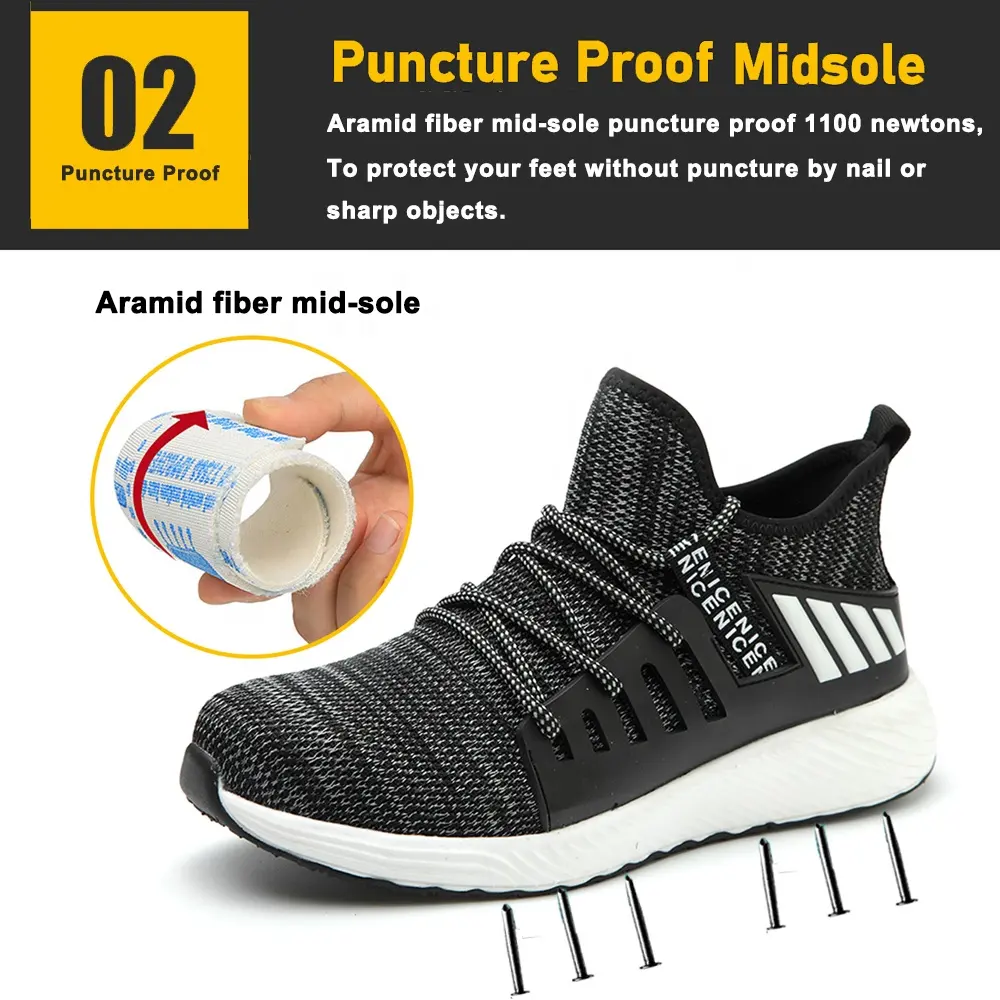 Steel Toe Anti Puncture Safety Shoes Sneaker