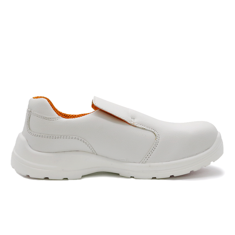 2024 New White Anti-skid Fiberglass Toe Kitchen Safety Shoes For Chef