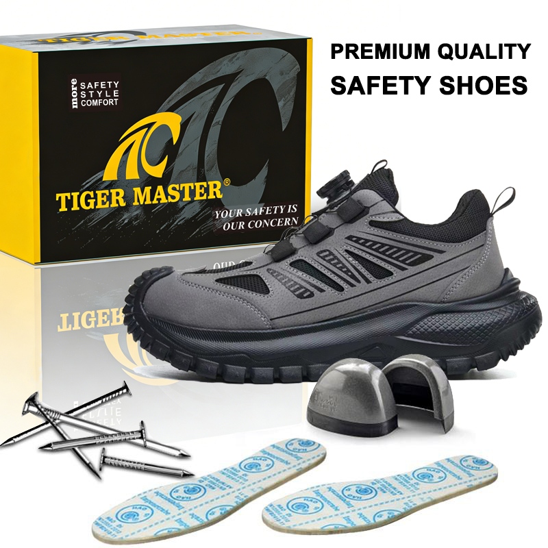 Twist Lock Fashion Sports Safety Shoes with Steel Toe