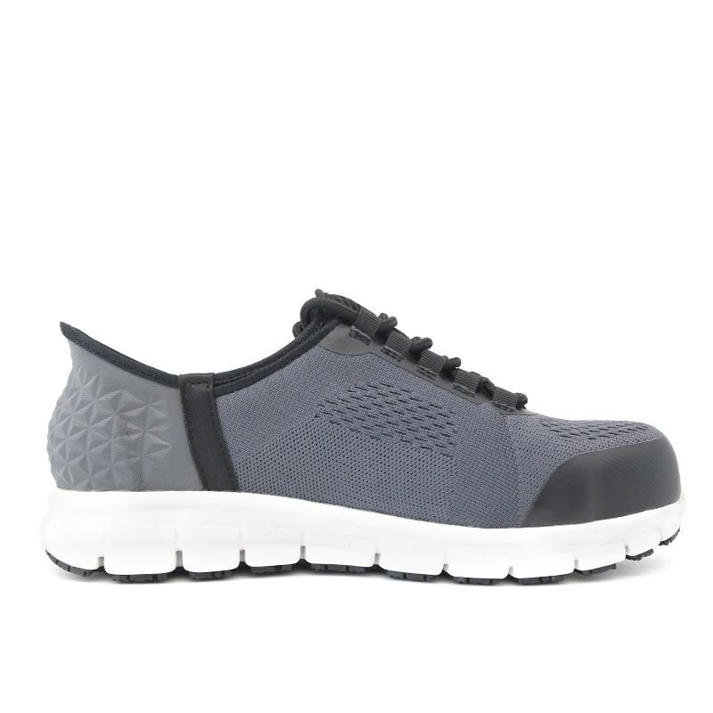 Slip-ins Anti-skid Sport Safety Shoes with Fiberglass Toe