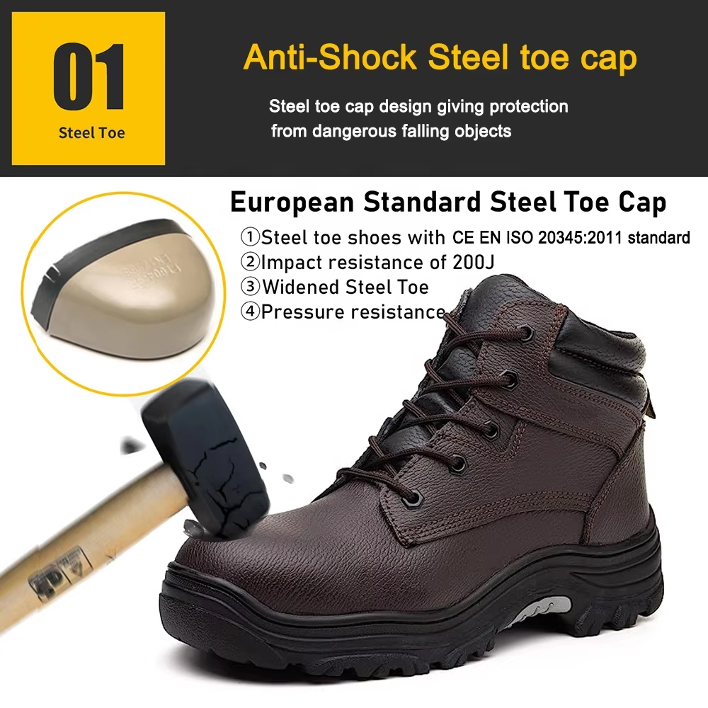 Steel Toe Mining Safety Shoes Resistant To Oil