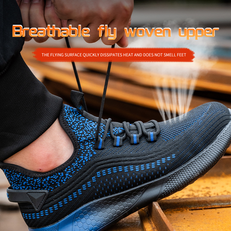 Comfortable Anti Puncture Steel Toe Safety Sneakers
