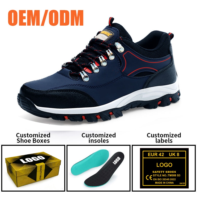 Rubber Sole Work Safety Shoes with Steel Toe for Construction