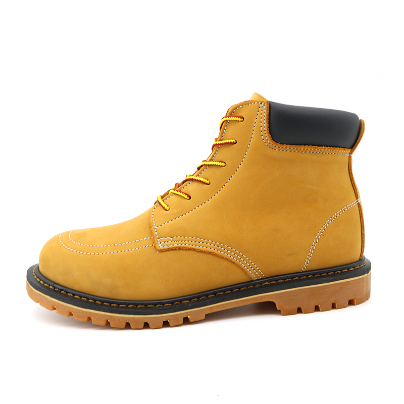 Nubuck Leather Goodyear Welted Safety Shoes with Steel Toe