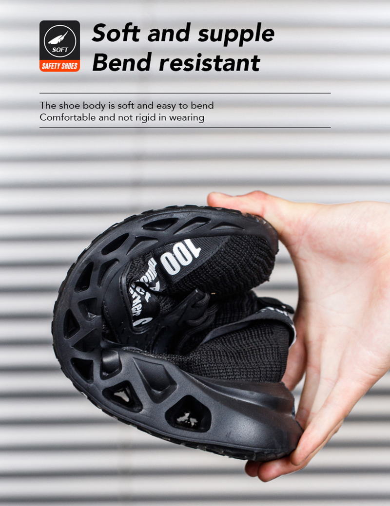 Lightweight Fashion Sport Safety Shoes Steel Toe for Unisex