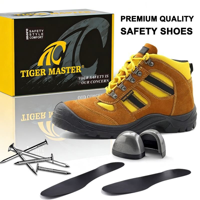 Steel Toe Puncture-proof Cheap Suede Safety Shoes for Men