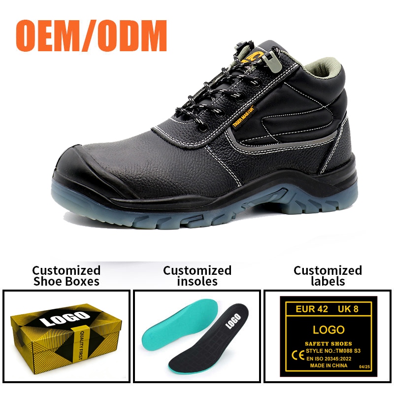 Oil Resistant Non-slip TPU Sole Safety Shoes with Steel Toe 