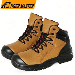 Steel Toe & Mid-sole Leather Industrial Safety Boots 