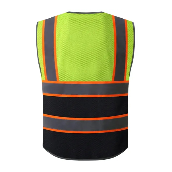 Polyester Hi-vis Reflective Safety Vest Multiple Pockets