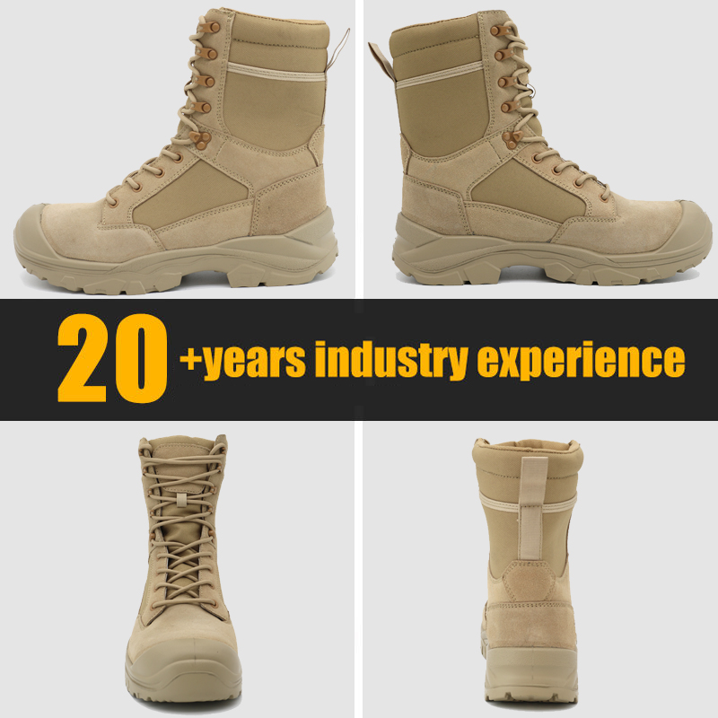 Non-slip Outdoor Tactical Desert Safety Boots with Steel Toe