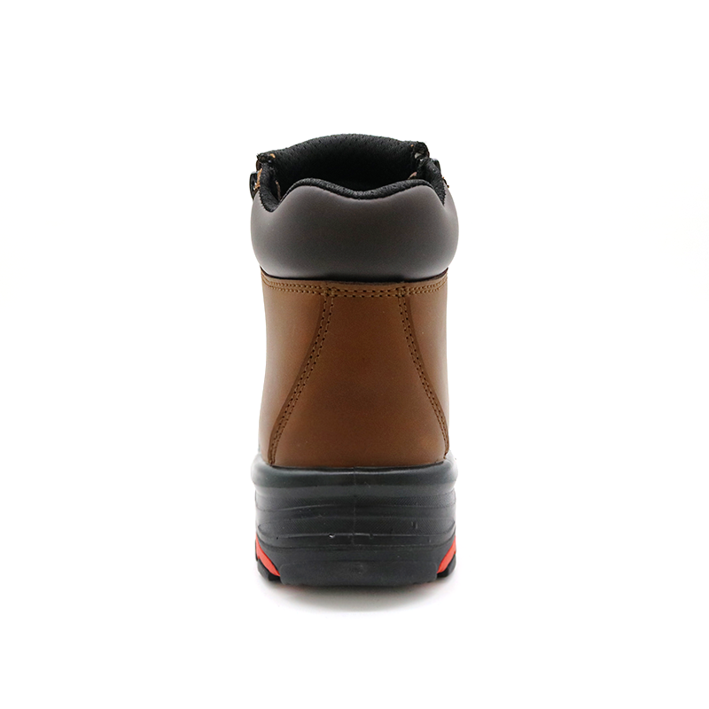 Fiberglass Toe Oil Industry Safety Boots with Zipper