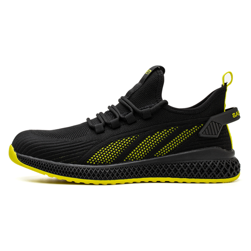 Steel Toe Anti Puncture Sport Safety Shoes Rubber Sole
