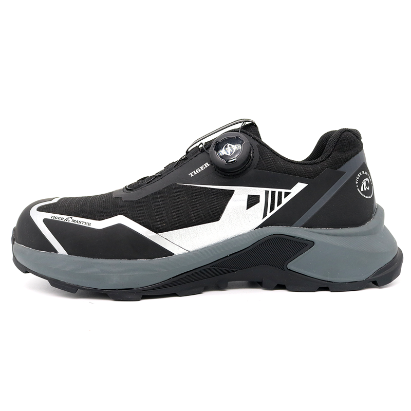 Twist Lock Stylish Work Safety Shoes with Fiberglass Toe