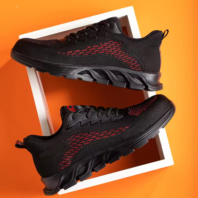 Steel Toe Comfortable Sport Safety Shoes for Women Lightweight