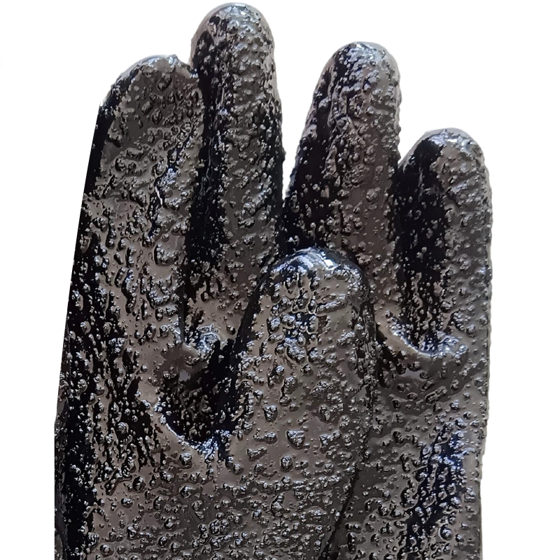 30cm Rough Finish Chemical Resistant PVC Industrial Gloves