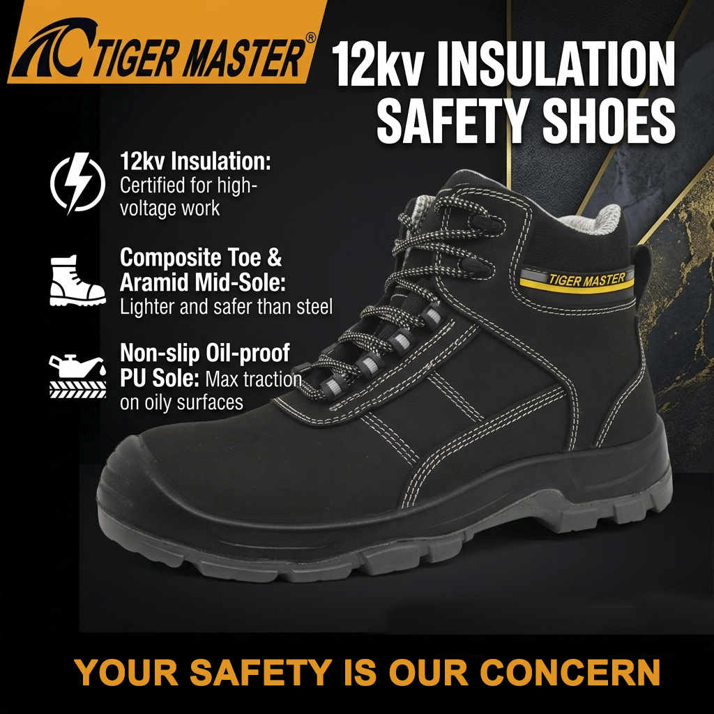 12KV Insulation Composite Toe Safety Shoes Electrical