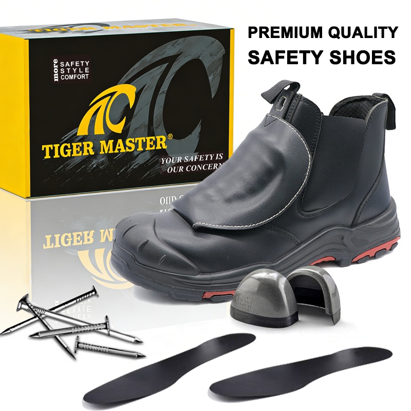HRO Anti-slip Rubber Sole Welding Safety Shoes with Steel Toe