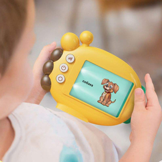 EN71 Russian Early Education Toy English Word Reader Card Insert Kids Learning Child Audiobook ABC Talking Flash Cards Machine