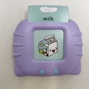 Hot Sale English Talking Flashcards for Kids - 224 Vocabulary 112 Cards Purple, Montessori Learning Toy Quick Delivery