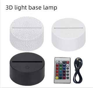 Wholesale Acrylic Cartoon Anime 3d Led Lamp Holder Base Table Night Light Base Led 7 Colors 3d Illusion Lamp Base With Usb Cable