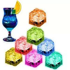 Factory Sales Customized Logo Color Changing Novelty Reusable Whiskey Cup Light Wine Glass Decoration Led Glow Ice Cubes