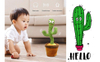 Hot Sale Talking Stuffed Toys Singing Kid Gifts Funny Children Toys Record Repeating What You Say Electric Cactus Plush Toy
