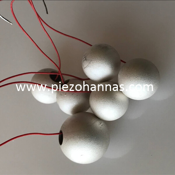 Materiales piezoeléctricos Hoja de esfera de cerámica piezoeléctrica para acústica subacuática