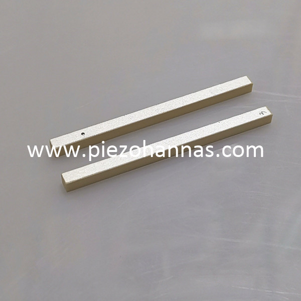 Electrodos de capa de plata Bloques cerámicos piezoeléctricos para sensor de vibración