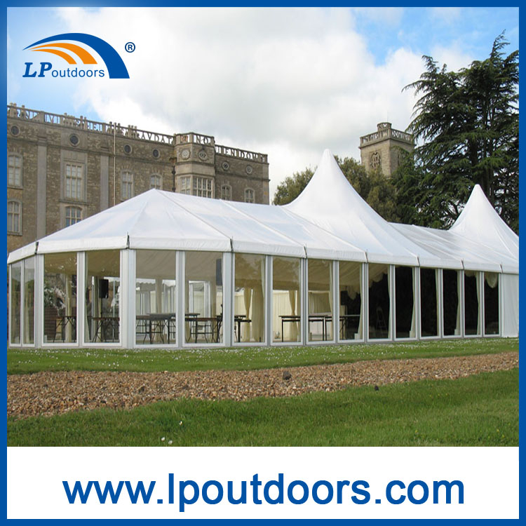 На открытом воздухе алюминиевый высокий пик смешанный шатер роскошный свадебный шатер для вечеринки
