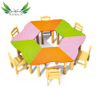 High Quality School Furniture Children's Round Table and Chair School Set Kid Furniture Pre School Furniture