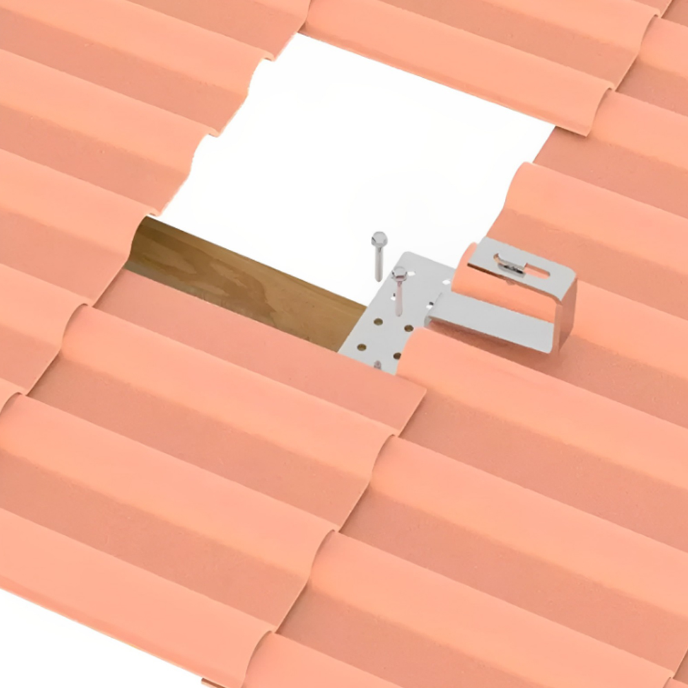 Azule del techo de techo ajustable de acero inoxidable Instalación de baldosas y perno