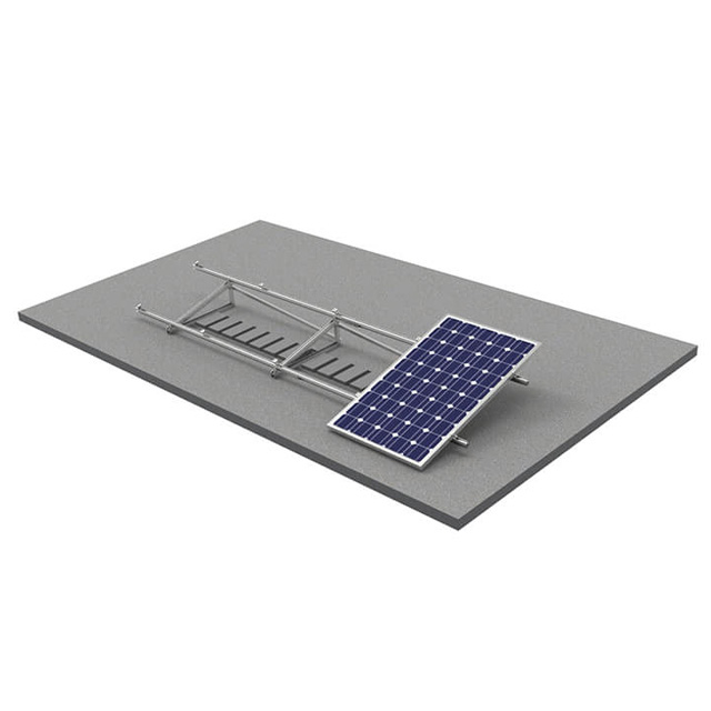 Soporte del módulo del sistema de montaje del panel solar techo plano ángulo ajustable triángulo soporte