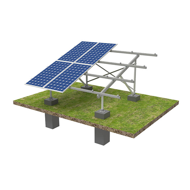 Módulo de soporte de montaje del panel de pv degular de ángulo ajustable molido