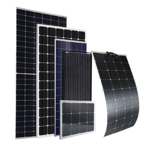 لوحة شحن شمسية واحدة من الكريستال أحادي 100 وات البلورات الكريستالات الضوئية لتوليد الطاقة نظام تخزين الطاقة