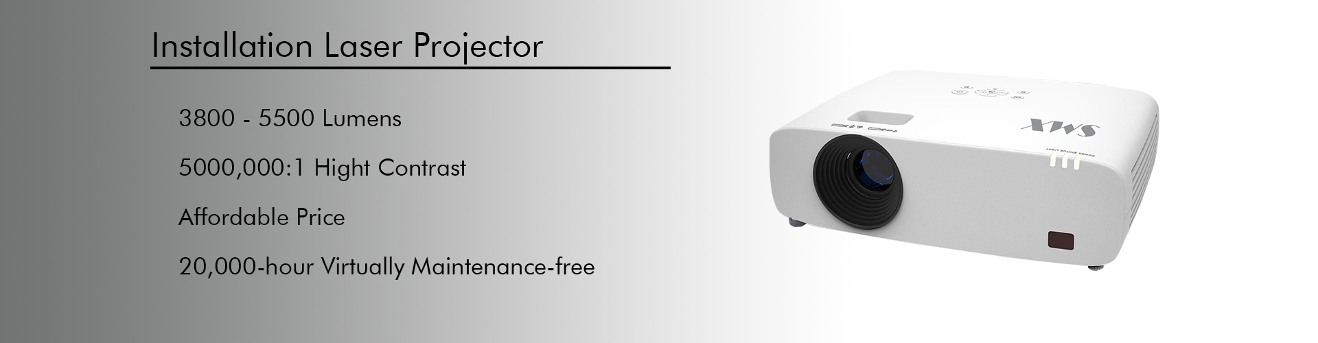 3LCD Laser projector SMX Projector